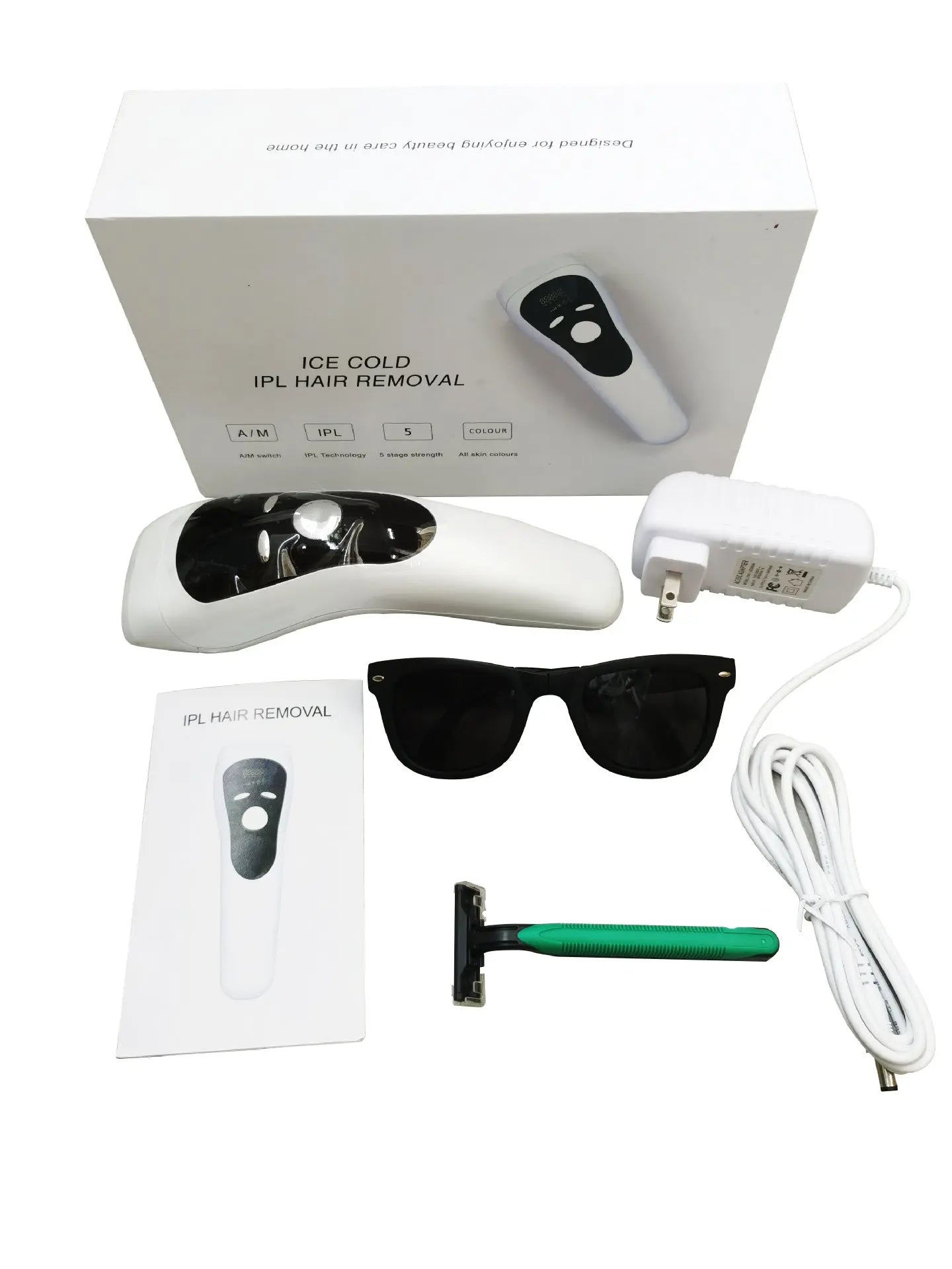 Portable household hair removal device Lumenya